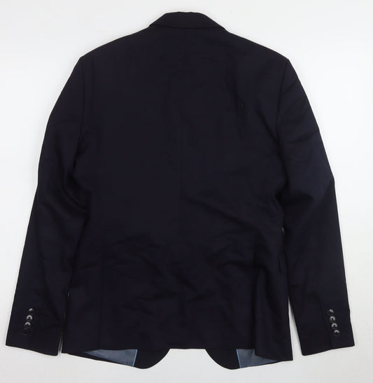 Mens UK Size 38 Zara Regular Black Suit Jacket