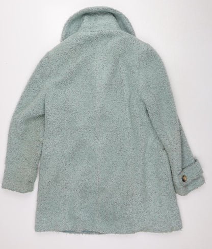 Womens UK Size 16 Marks and Spencer Green Pea Coat