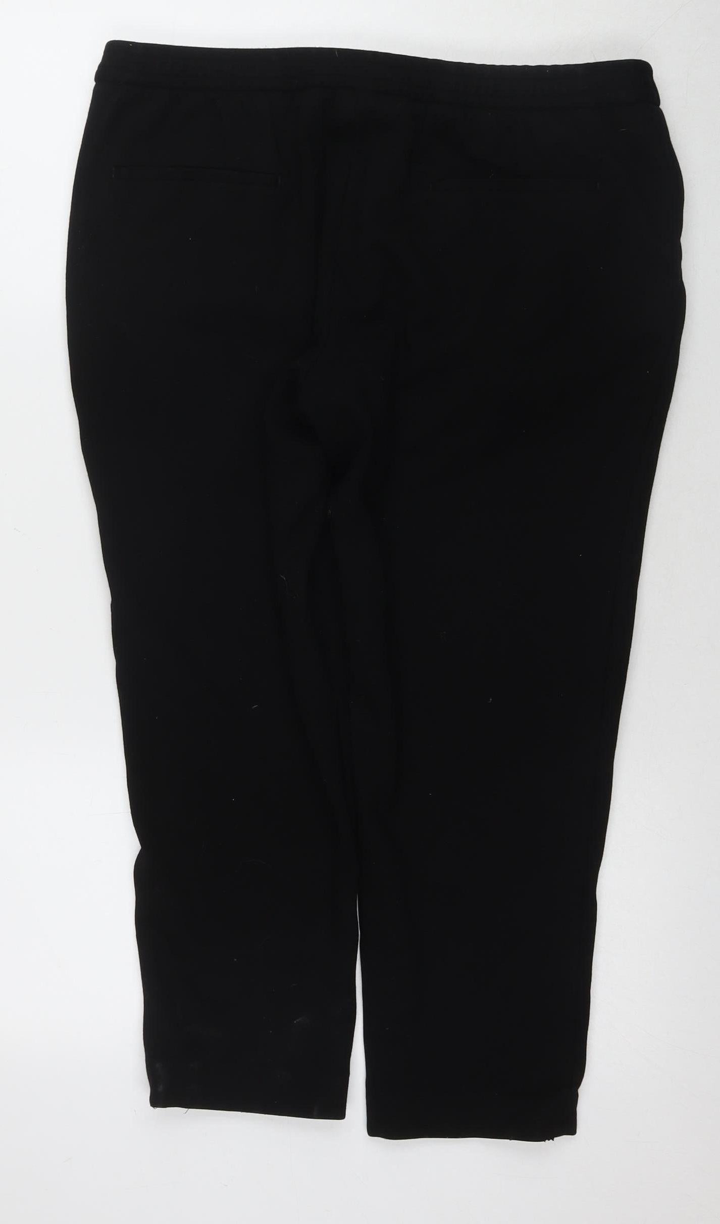 Hugo Boss Men's Black Joggers, Size 12, Drawstring Closure
