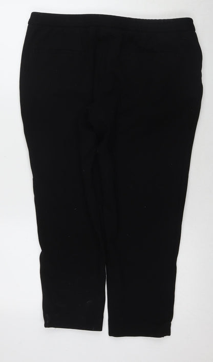 Hugo Boss Men's Black Joggers, Size 12, Drawstring Closure