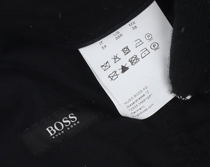 Hugo Boss Men's Black Joggers, Size 12, Drawstring Closure