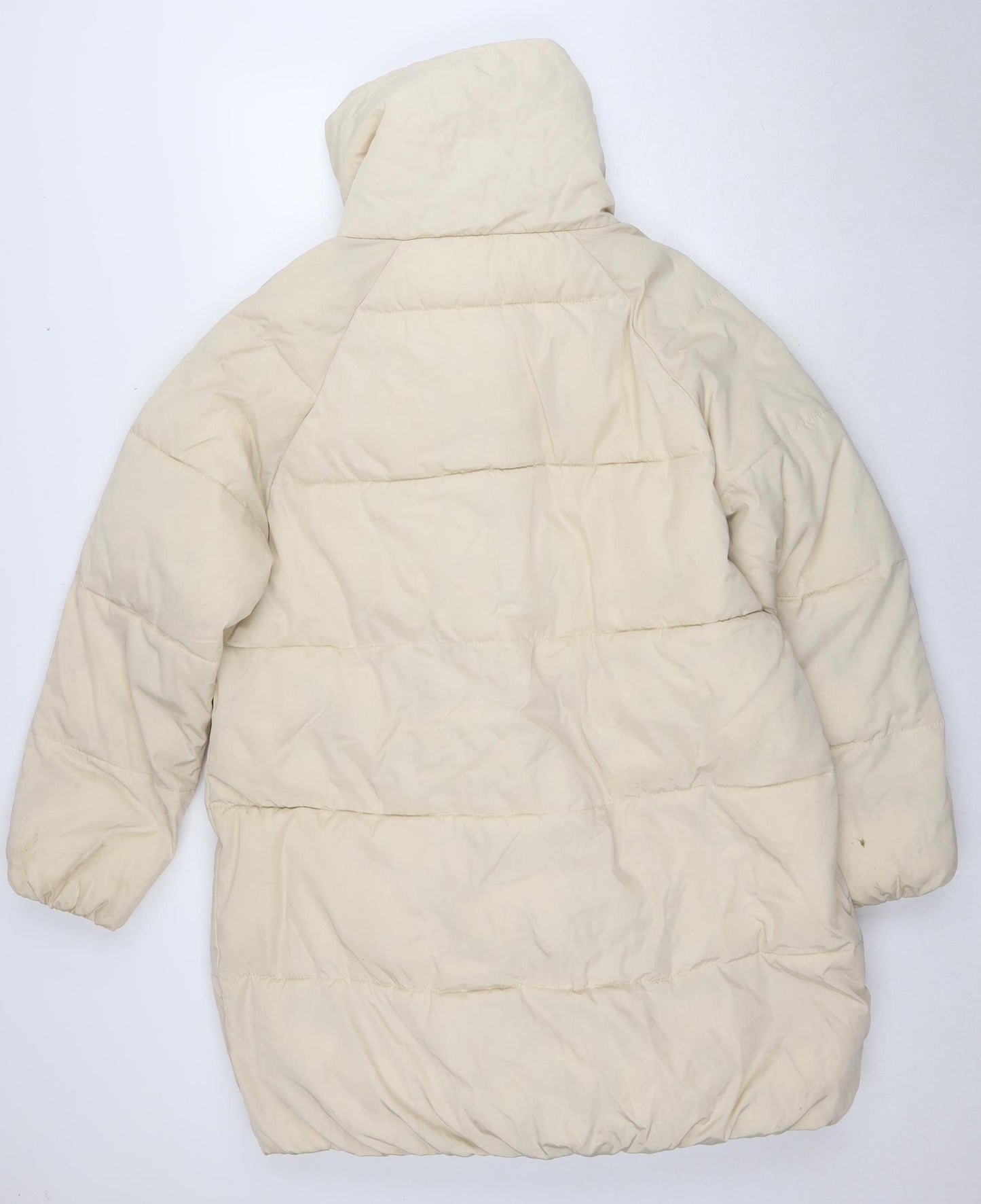 b.young Women's Ivory Puffer Jacket Size 14