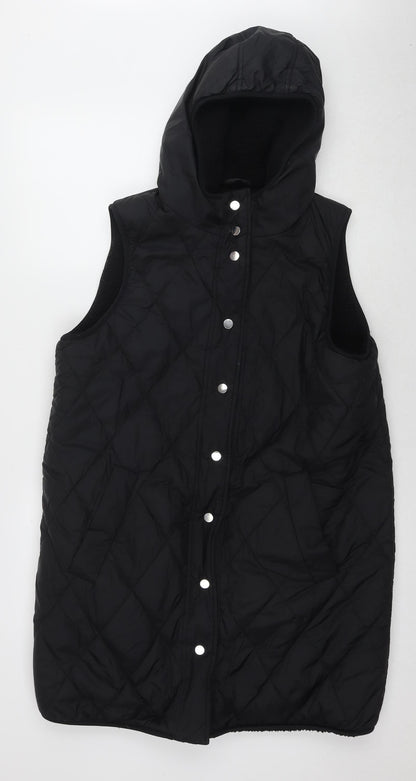 Womens UK Size 6 Part Two Black Puffer Jacket