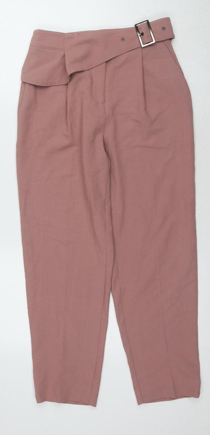 Womens UK Size 6 Topshop Regular Fit  Pink Trousers