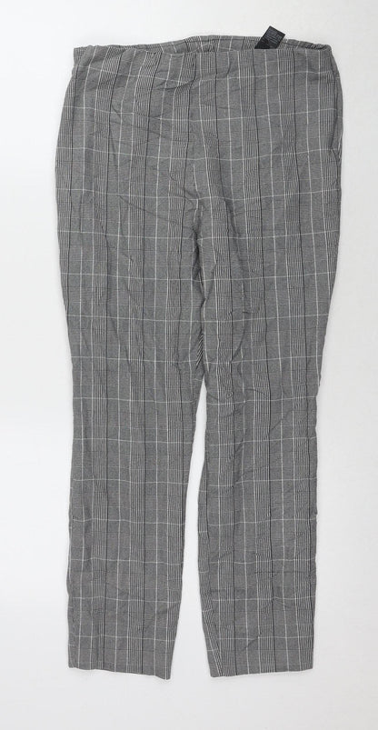 Womens UK Size 12 Marks and Spencer Regular Fit Dress Pants Grey Trousers