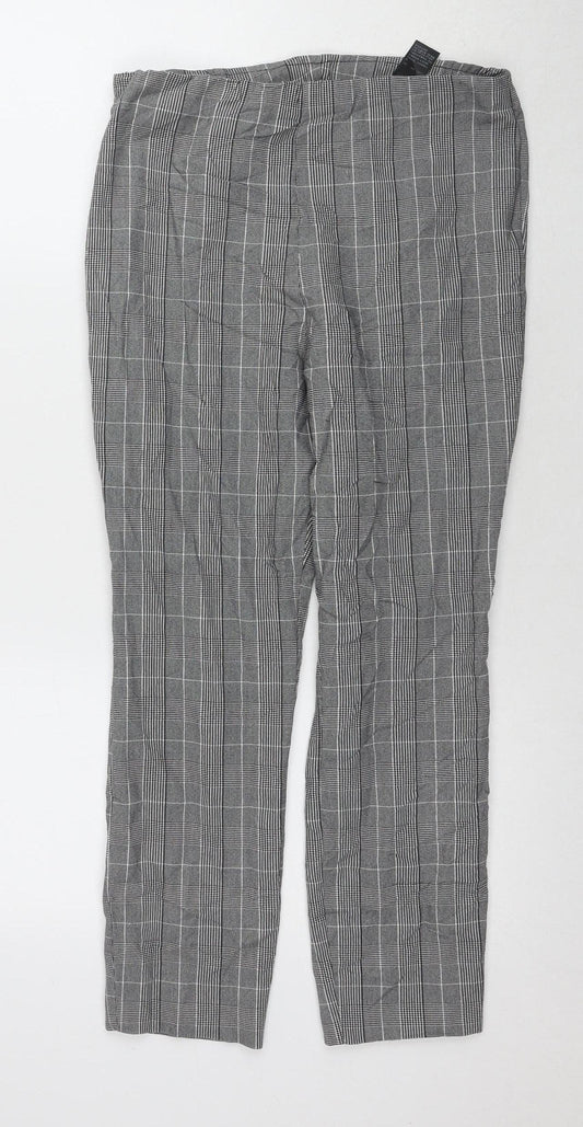 Womens UK Size 12 Marks and Spencer Regular Fit Dress Pants Grey Trousers