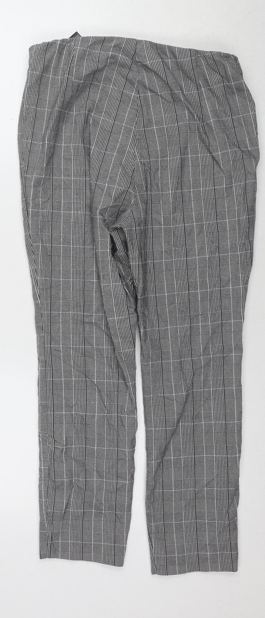 Womens UK Size 12 Marks and Spencer Regular Fit Dress Pants Grey Trousers
