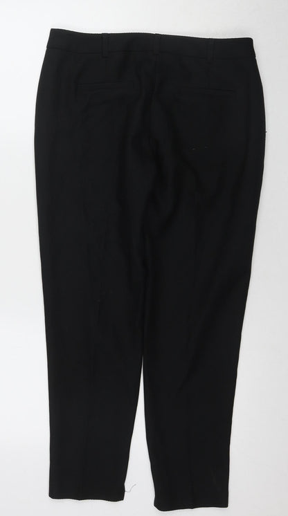 Womens UK Size 10 Dorothy Perkins Regular Fit Business Casual Black Trousers
