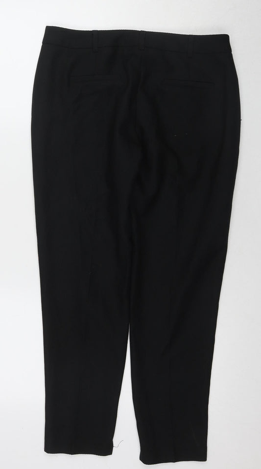 Womens UK Size 10 Dorothy Perkins Regular Fit Business Casual Black Trousers