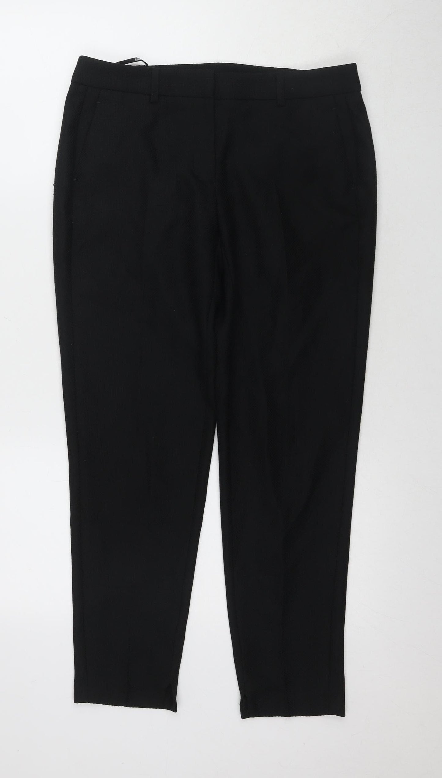 Womens UK Size 10 Dorothy Perkins Regular Fit Business Casual Black Trousers
