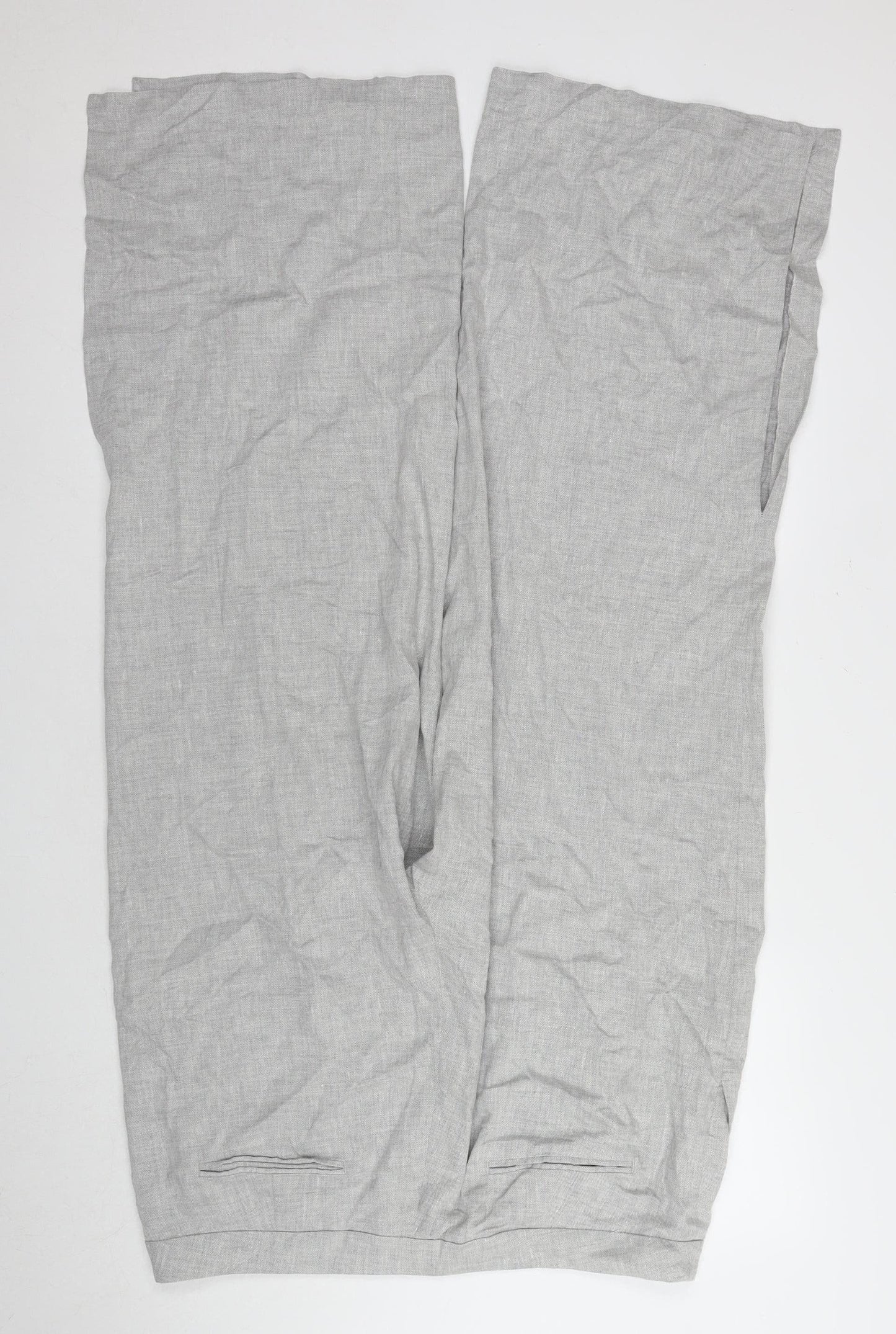 Womens UK Size 18 Marks and Spencer Regular Fit Casual Workwear Grey Trousers