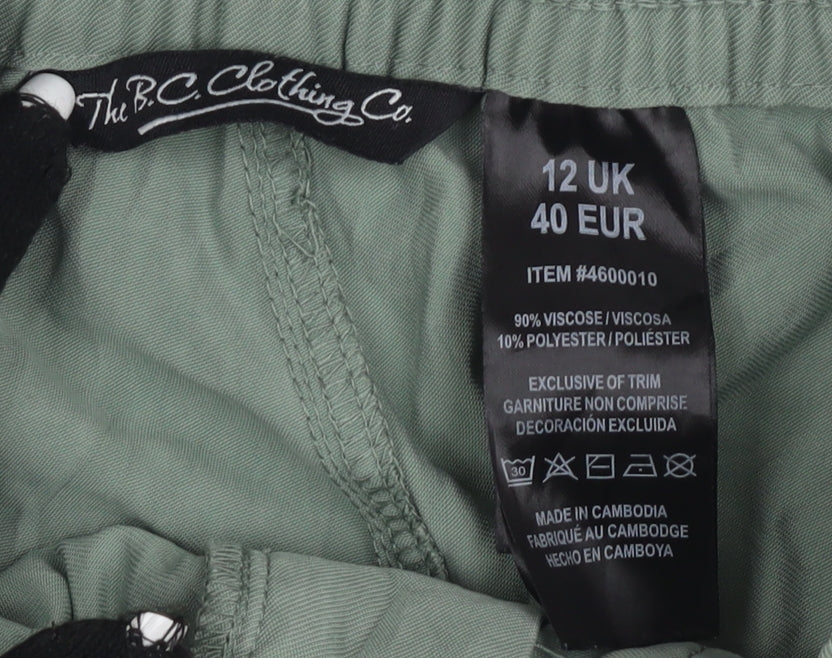 The B.C. Clothing Co. Women's Green Jogger Trousers Size 12