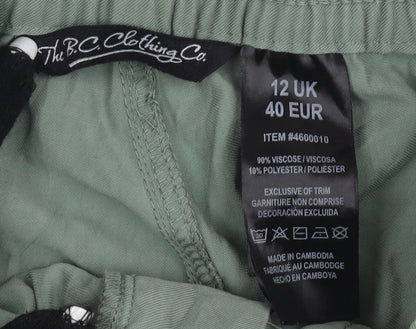The B.C. Clothing Co. Women's Green Jogger Trousers Size 12