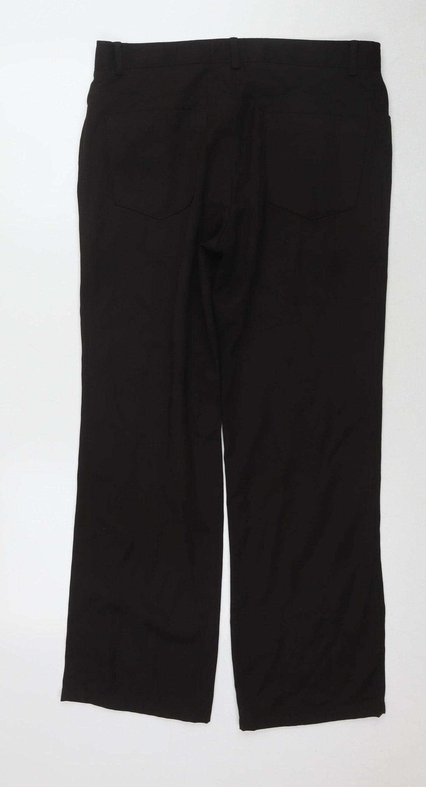 Next Men's Black Dress Pants, Size M, Regular Fit, Formal Wear