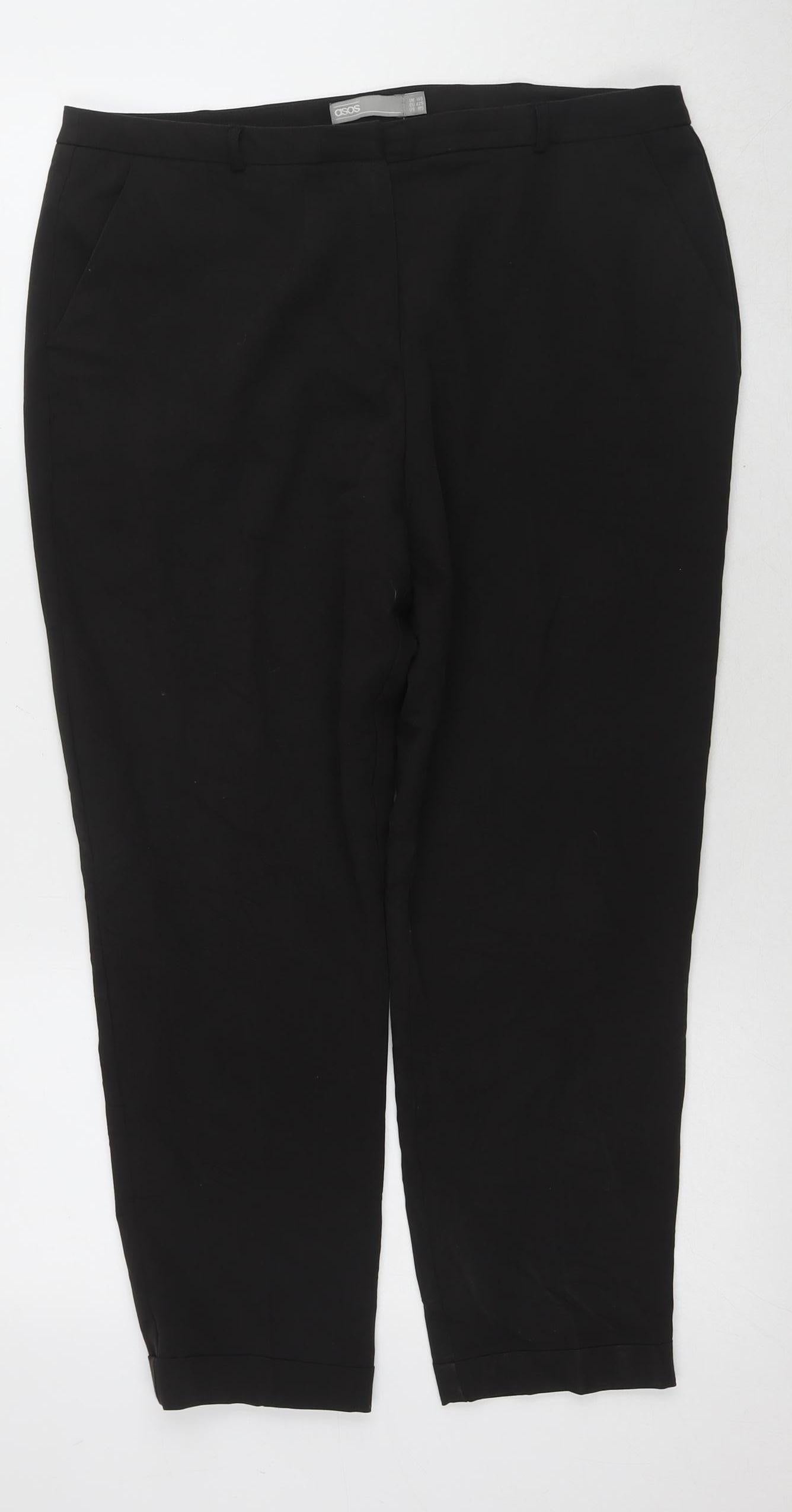 Womens UK Size 10 ASOS   Black Trousers