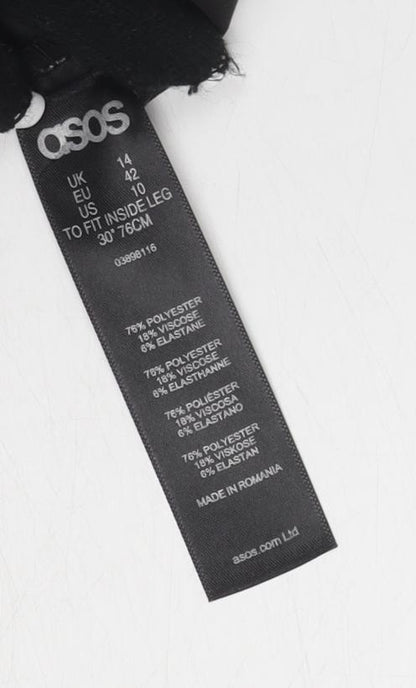Womens UK Size 10 ASOS   Black Trousers