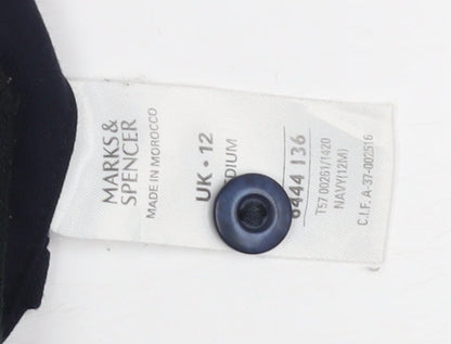 Womens UK Size 12 Marks and Spencer   Black Trousers