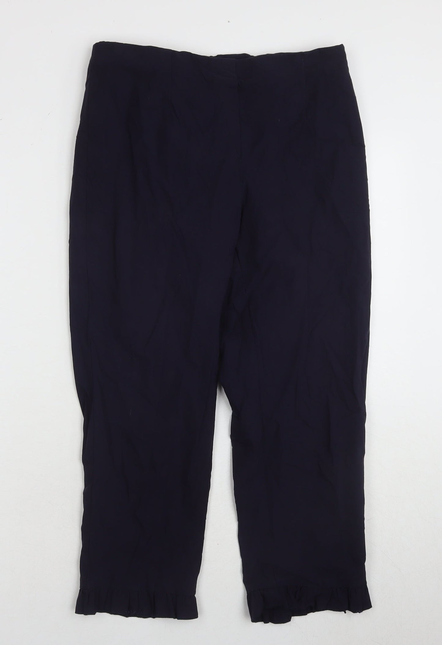 Ficelle Paris Women's Blue Cropped Trousers Size 8