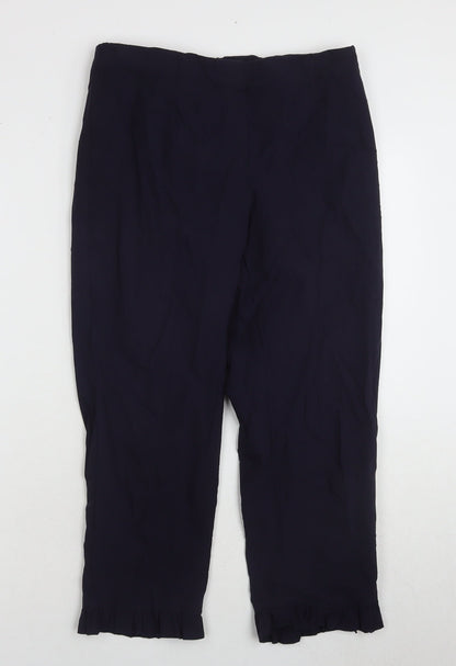 Ficelle Paris Women's Blue Cropped Trousers Size 8