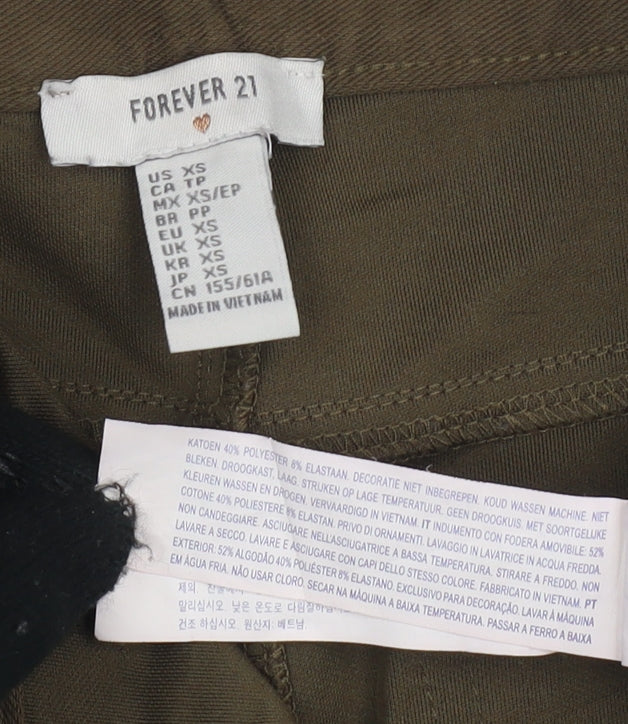 Forever 21 Women's Brown Slim Trousers XS