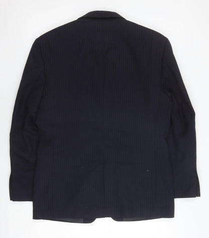 Pinstripe Fine Lines Men's Blazer Black 38S