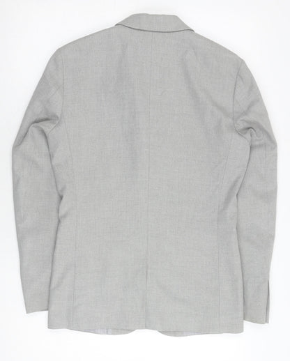 Mens UK Size 46 JACK & JONES Regular Grey Suit Jacket