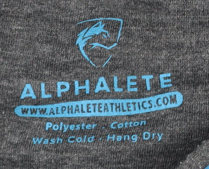 Alphalete Unisex Grey Hoodie XS with Logo