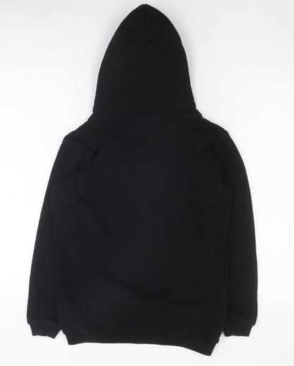LFC Boys Black Pullover Hoodie 11-12 Years Hooded Graphic Liverpool FC