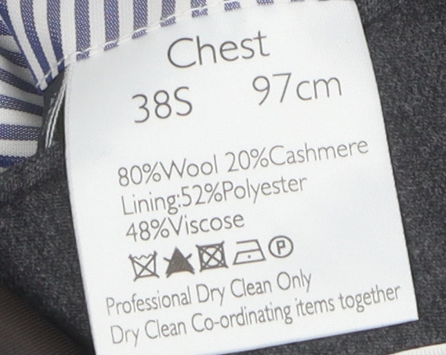 Mens UK Size 38 John Lewis Regular Grey Suit Jacket