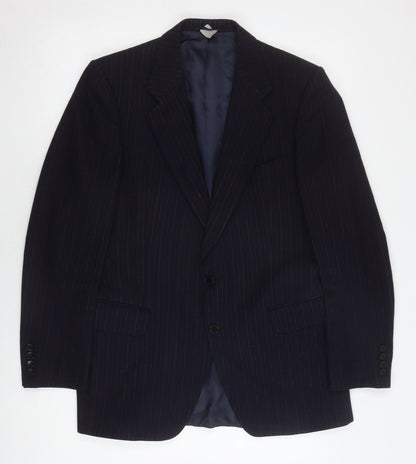 Mens UK Size 37-38 St Michael Regular Black Suit Jacket