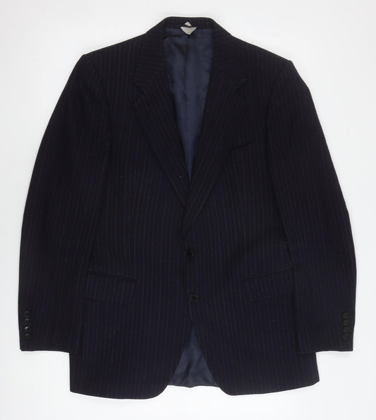 Mens UK Size 37-38 St Michael Regular Black Suit Jacket