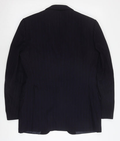 Mens UK Size 37-38 St Michael Regular Black Suit Jacket
