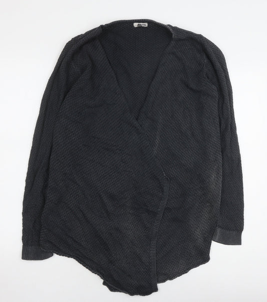 Womens UK Size M Tezenis Black Cardigan Jumper
