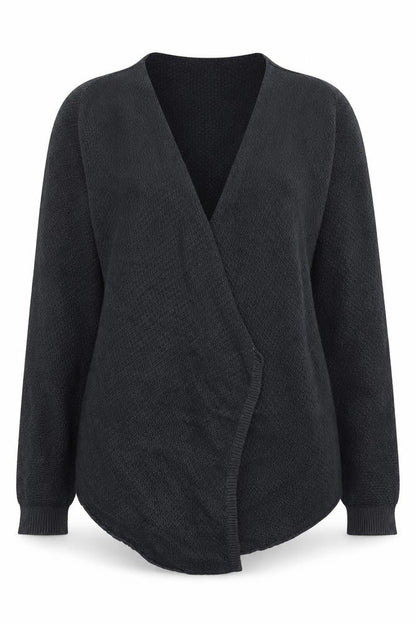 Womens UK Size M Tezenis Black Cardigan Jumper