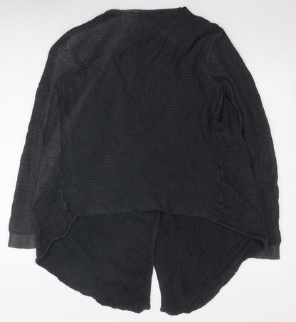 Womens UK Size M Tezenis Black Cardigan Jumper