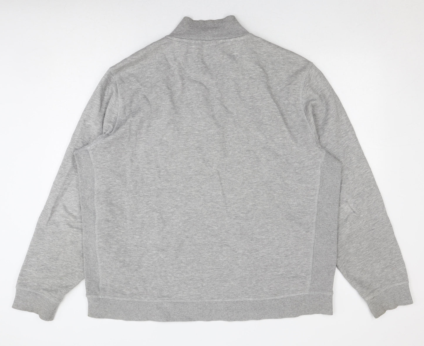 Mens UK Size 2XL Original Penguin Grey 1/2 Zip Sweatshirt