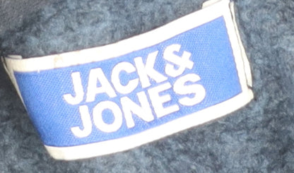 Jack & Jones Boys Blue Hoodie, Size 164, Pullover Style
