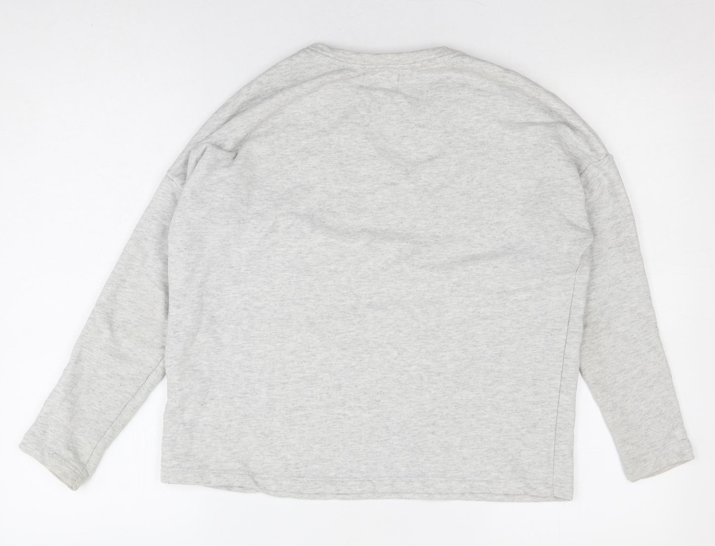 Womens UK Size XS Pull&Bear Grey Basic T-Shirt
