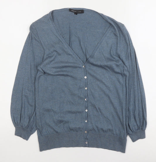 Womens UK Size L Great Plains Blue Cardigan Jumper