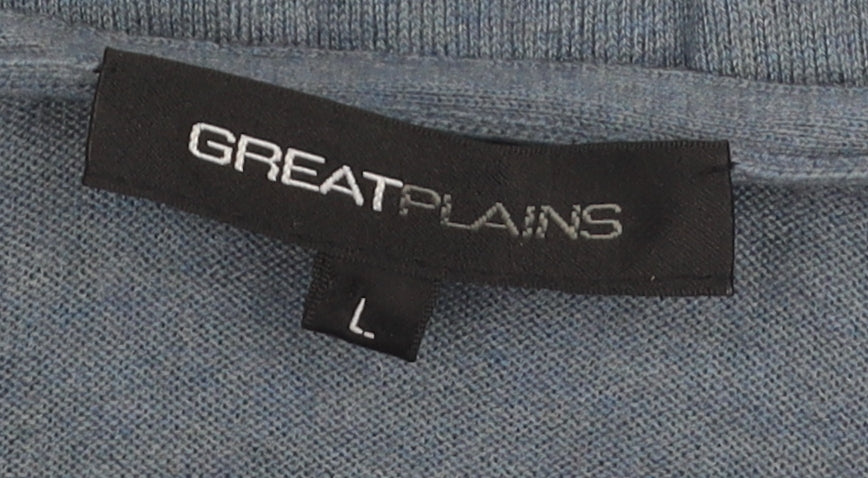 Womens UK Size L Great Plains Blue Cardigan Jumper