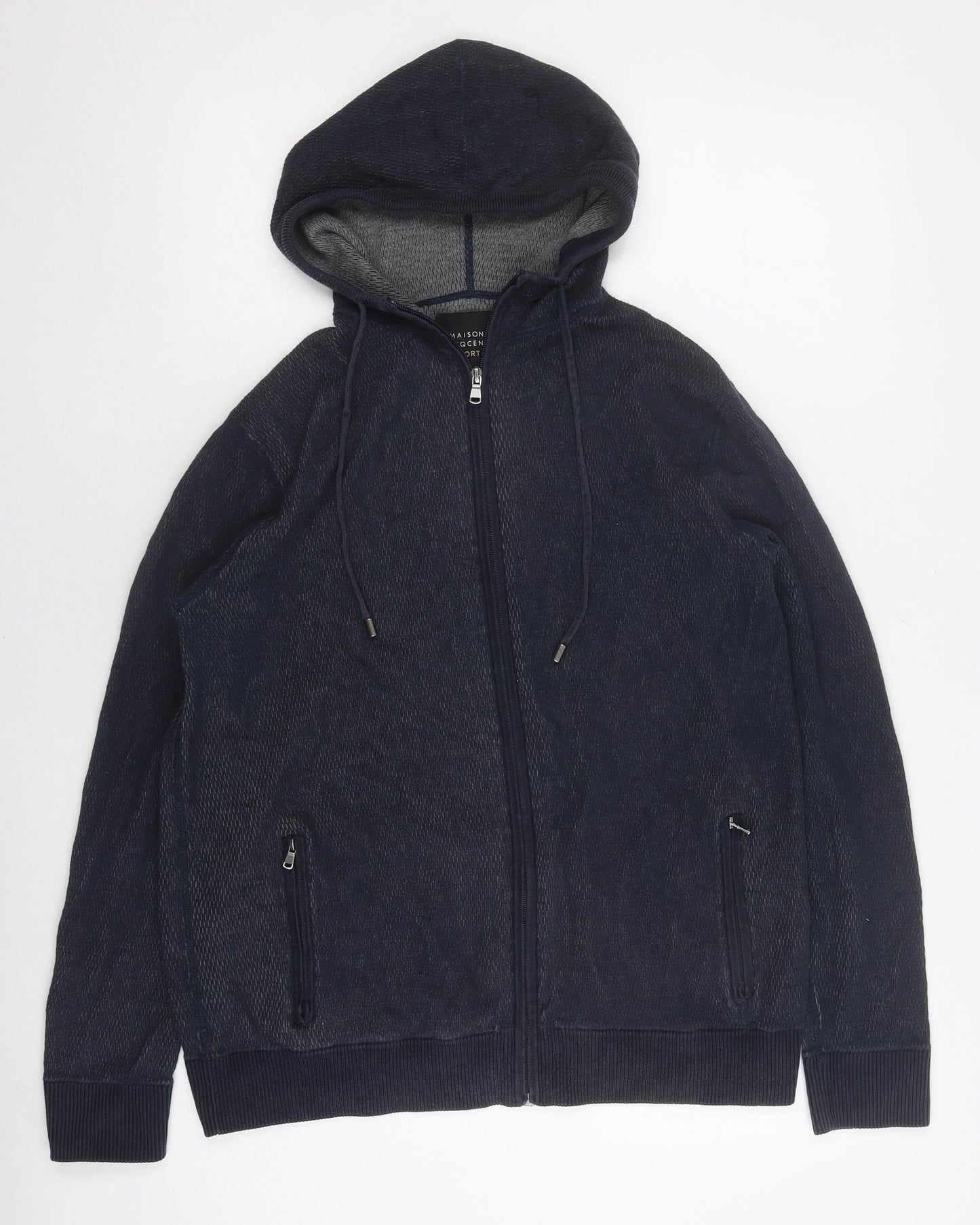 Mens UK Size M Maison Cinqcent Sport Black Hooded