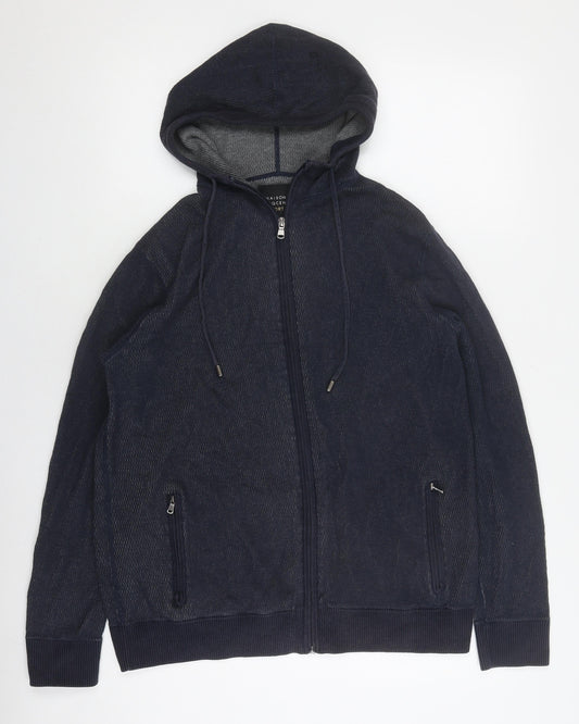 Mens UK Size M Maison Cinqcent Sport Black Hooded