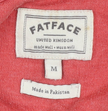 Mens UK Size M FatFace Pink Pullover Hoodie