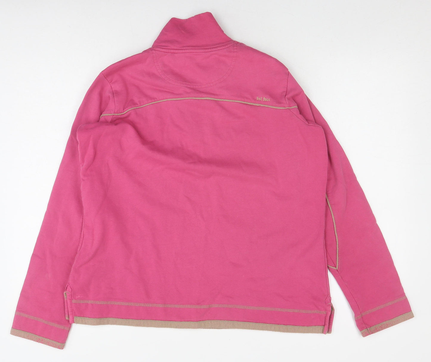 Cooper Phils Women's Pink Sweatshirt Size 12 Graphic 1/4 Zip