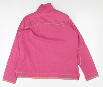 Cooper Phils Women's Pink Sweatshirt Size 12 Graphic 1/4 Zip