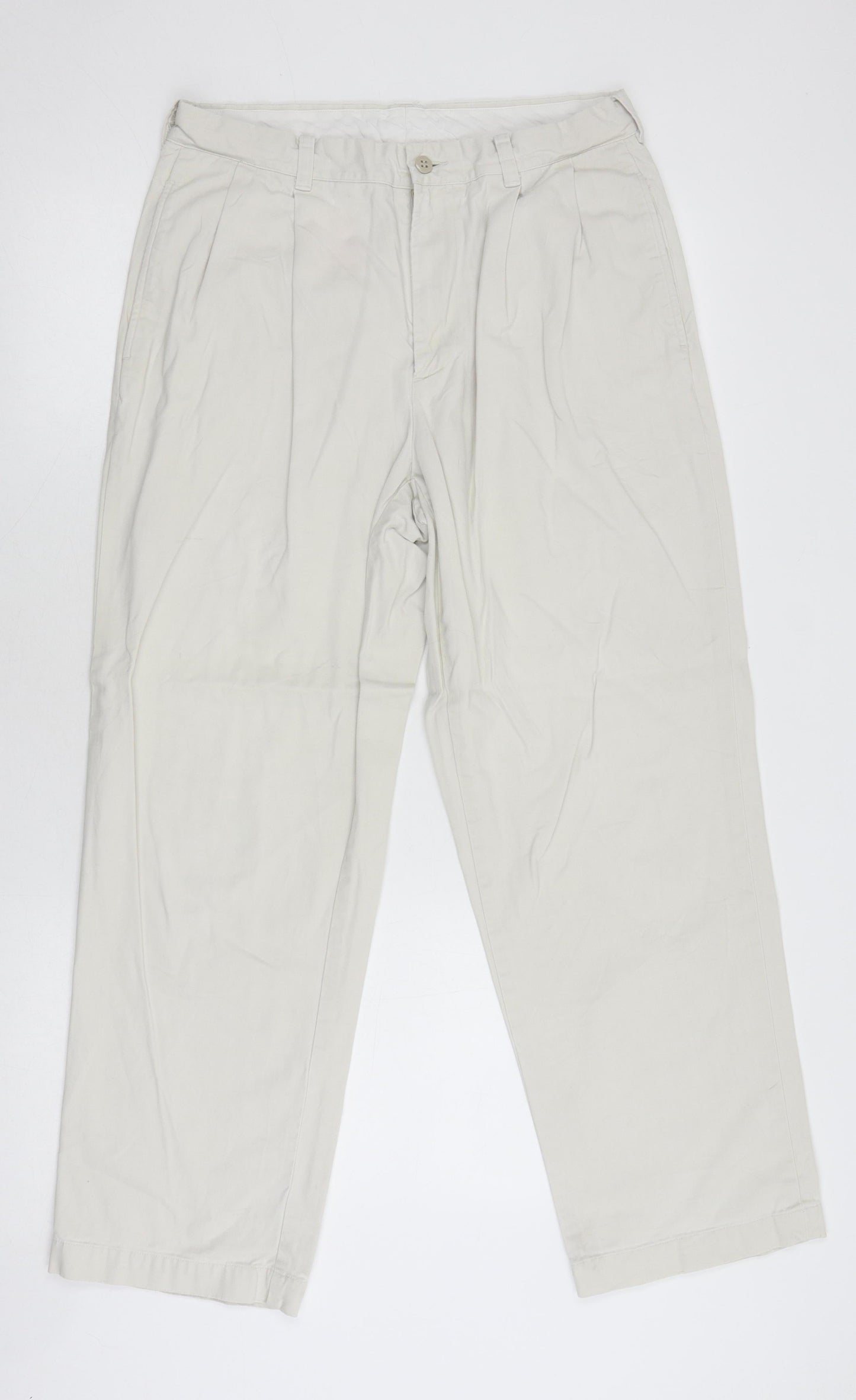 Brooks Sport Men's Beige Chino Trousers Size M