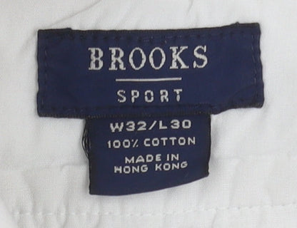 Brooks Sport Men's Beige Chino Trousers Size M