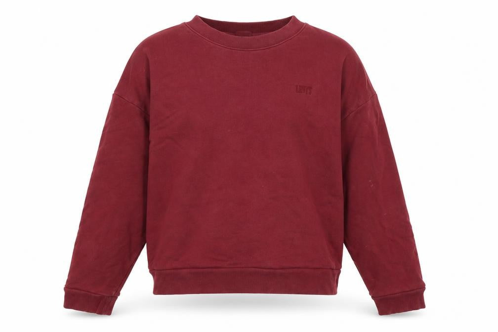 Unisex Adults UK Size S Levi's Red Pullover Sweatshirt