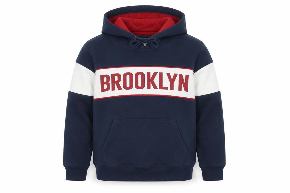 Mens UK Size M Brave Soul Blue Pullover Hoodie