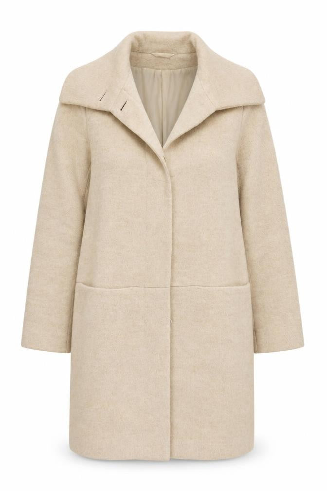 Womens UK Size 12 Marks and Spencer Beige Overcoat
